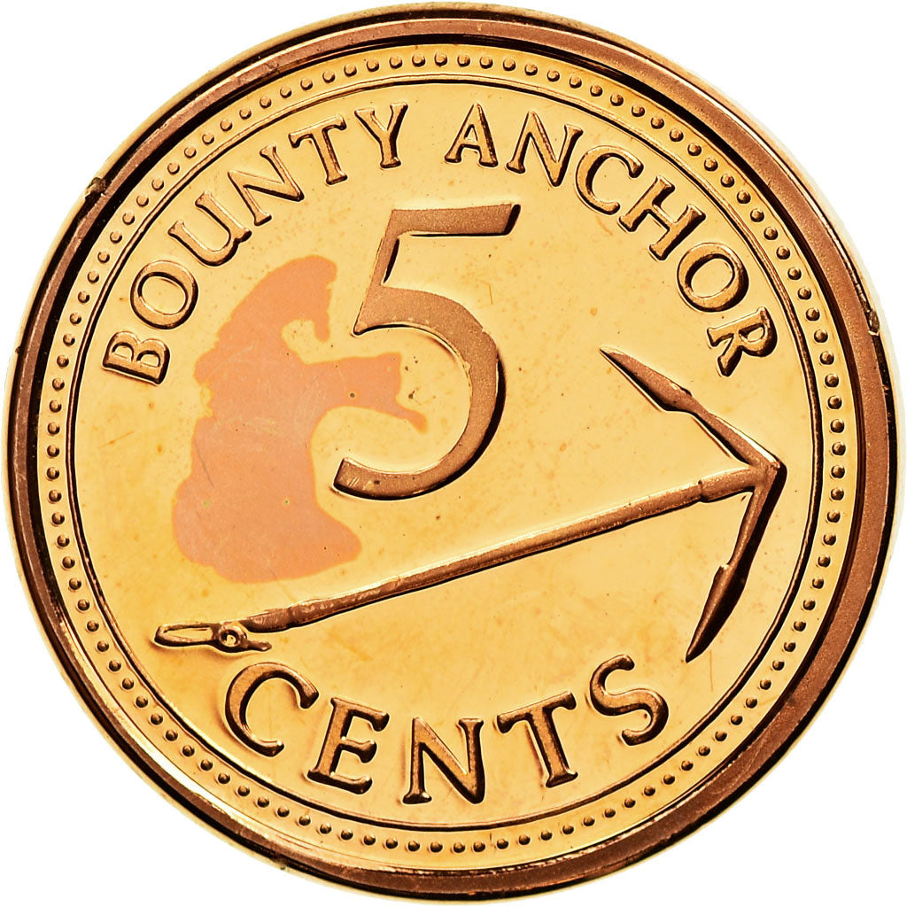 Moneta, PITCAIRN ISLANDS, Elizabeth II, 5 Cents, 2010, New Zealand, SPL, Copper
