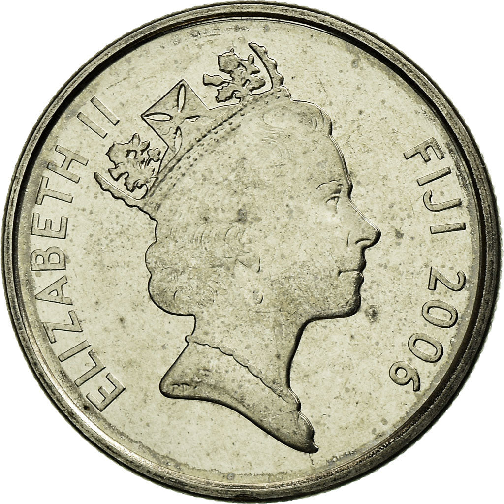 Moneta, Figi, Elizabeth II, 5 Cents, 2006, SPL, Acciaio placcato nichel, KM:51a