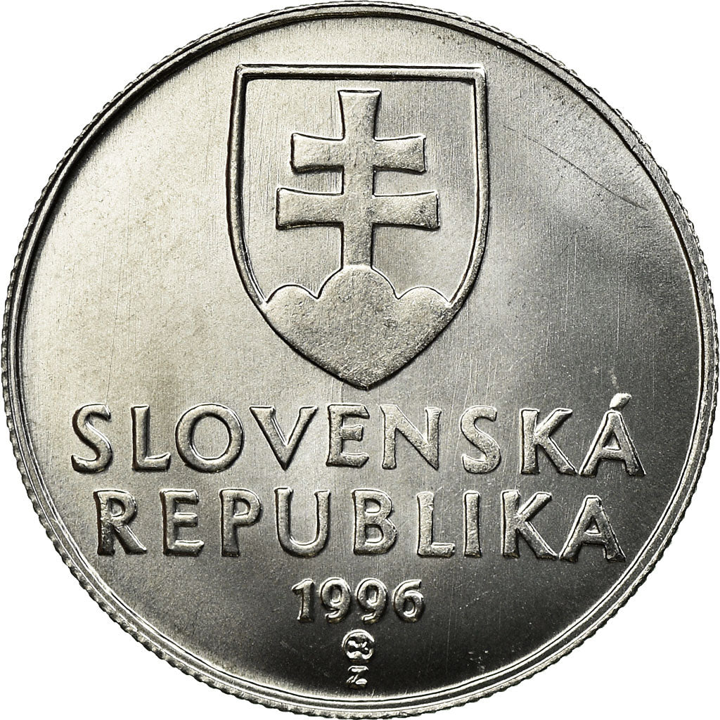 Moneta, Słowacja, 20 Halierov, 1996, MS(63), Aluminium, KM:18