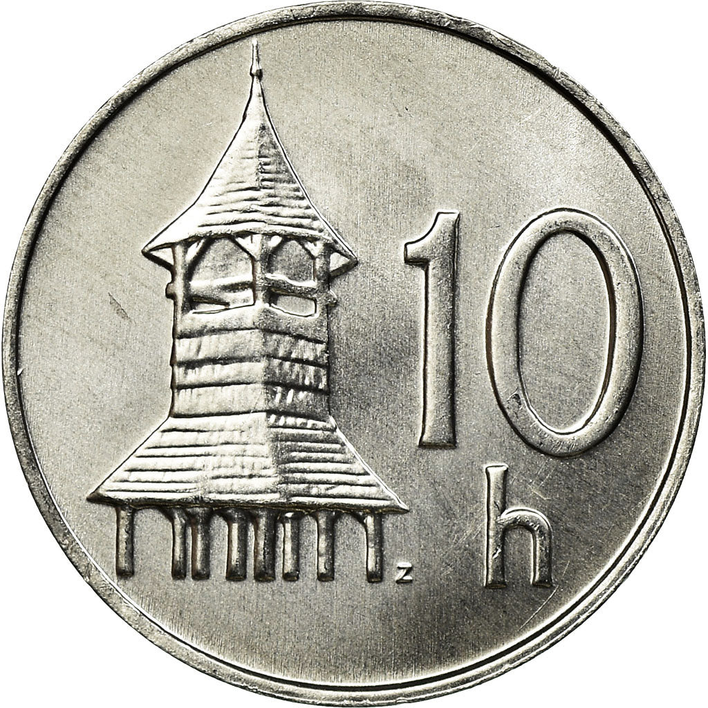 Moneta, Słowacja, 10 Halierov, 2002, MS(63), Aluminium, KM:17
