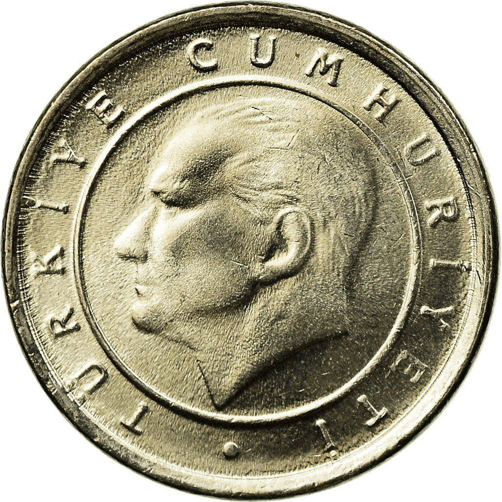 Münze, Türkei, 5 New Kurus, 2005, Istanbul, UNZ, Copper-Nickel-Zinc, KM:1165