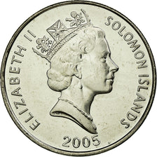 Coin, Solomon Islands, Elizabeth II, Ngorieru, 10 Cents, 2005, MS(63), Nickel