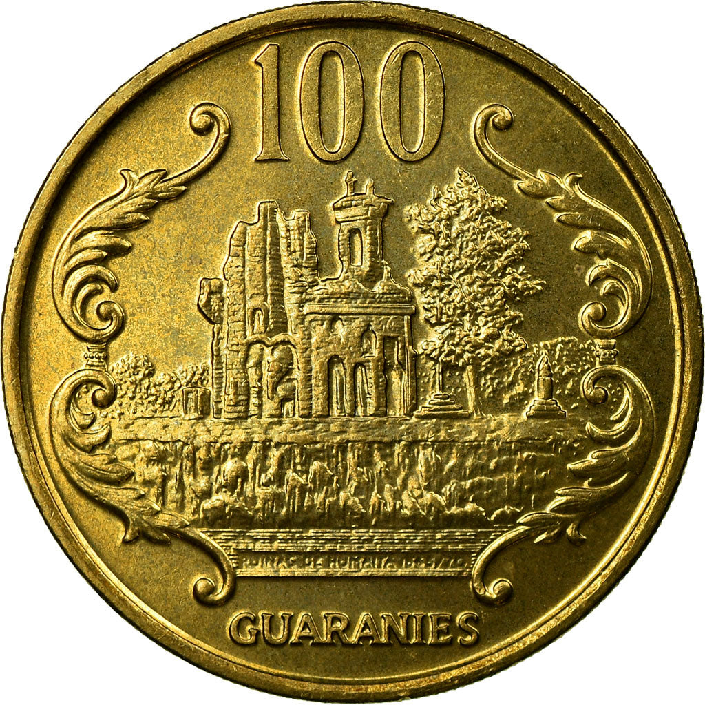 Coin, Paraguay, 100 Guaranies, 1995, MS(63), Brass plated steel, KM:177a