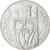 FRANCE, Charlemagne, 100 Francs, 1990, KM #982, AU(55-58), Silver, Gadoury...