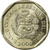 Munten, Peru, Nuevo Sol, 2009, Lima, PR, Copper-Nickel-Zinc, KM:308.4