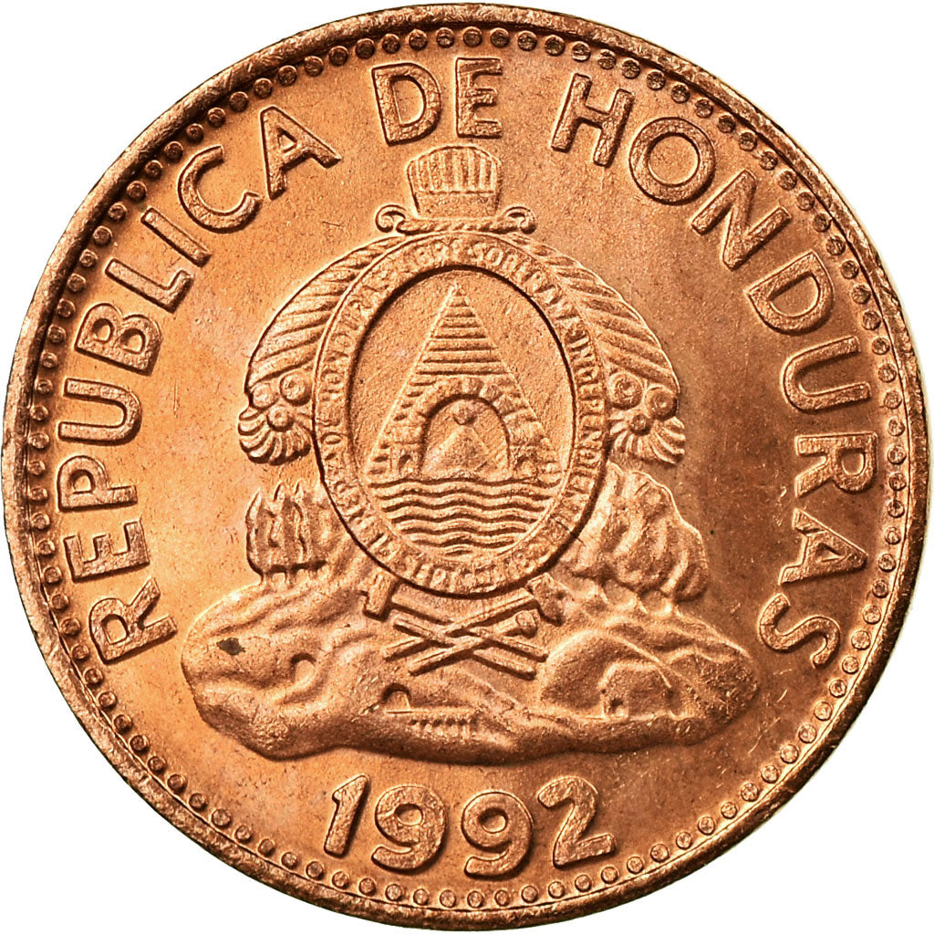 Coin, Honduras, Centavo, 1992, AU(55-58), Copper Plated Steel, KM:77a