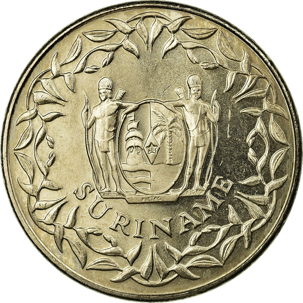 Coin, Surinam, 250 Cents, 1989, MS(63), Copper-nickel, KM:24
