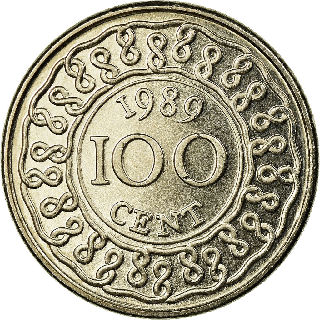 Coin, Surinam, 100 Cents, 1989, MS(63), Copper-nickel, KM:23