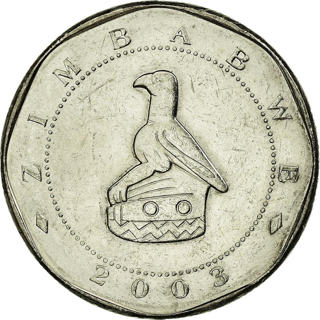 Coin, Zimbabwe, 25 Dollars, 2003, Harare, EF(40-45), Nickel plated steel, KM:15