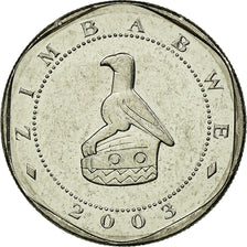 Moneta, Zimbabwe, 10 Dollars, 2003, Harare, BB, Acciaio placcato nichel, KM:14