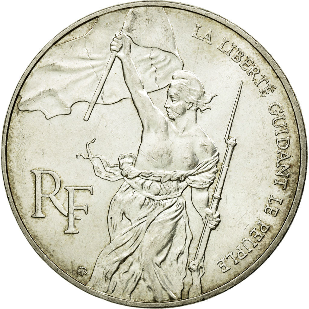 Coin, France, Liberté guidant le peuple, 100 Francs, 1993, AU(55-58), Silver