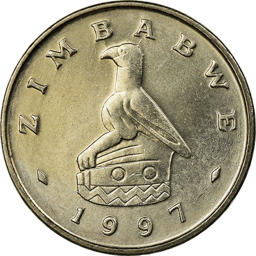 Coin, Zimbabwe, 5 Cents, 1997, AU(55-58), Copper-nickel, KM:2