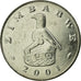 Coin, Zimbabwe, 20 Cents, 2001, Harare, EF(40-45), Nickel plated steel, KM:4a