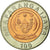 Moneta, Ruanda, 100 Francs, 2007, British Royal Mint, EF(40-45), Bimetaliczny