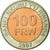 Moneda, Ruanda, 100 Francs, 2007, British Royal Mint, MBC, Bimetálico, KM:32