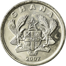Coin, Ghana, 20 Pesewas, 2007, MS(63), Nickel plated steel, KM:40