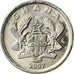 Coin, Ghana, 20 Pesewas, 2007, MS(63), Nickel plated steel, KM:40