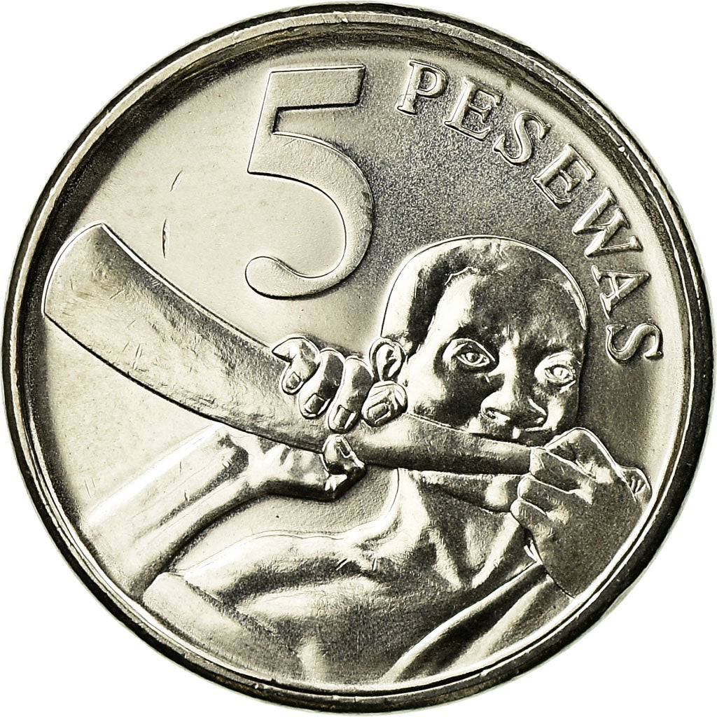 Monnaie, Ghana, 5 Pesewas, 2007, SUP, Nickel Clad Steel, KM:38