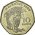 Moneta, Mauritius, 10 Rupees, 2000, AU(55-58), Miedź-Nikiel, KM:61