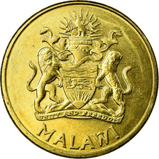 Coin, Malawi, Kwacha, 2004, AU(55-58), Brass plated steel, KM:65