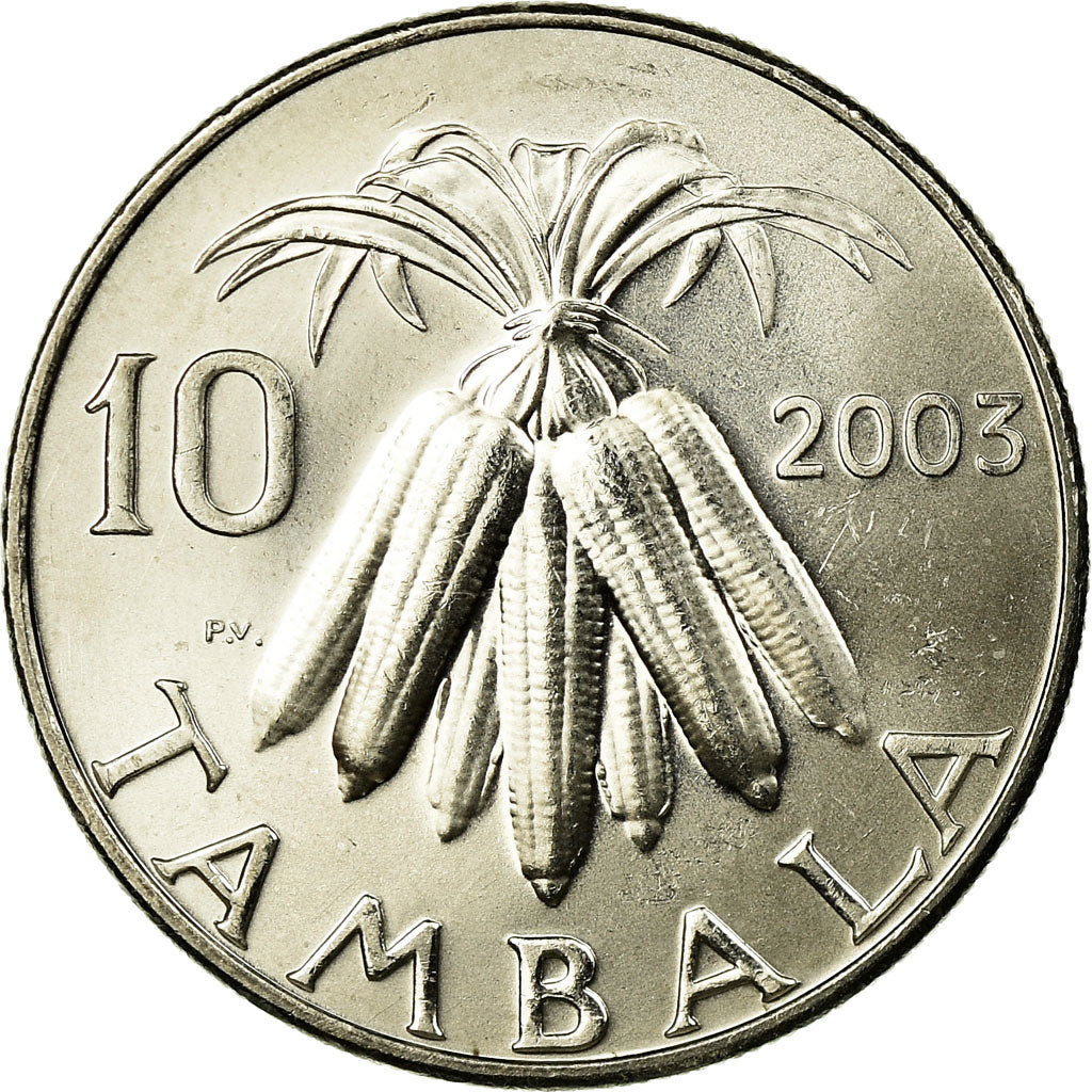 Coin, Malawi, 10 Tambala, 2003, AU(55-58), Nickel plated steel, KM:27