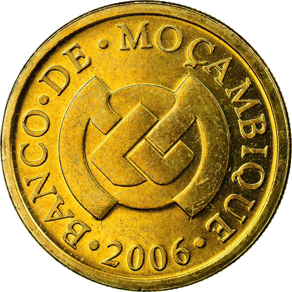 Coin, Mozambique, 50 Centavos, 2006, MS(63), Brass plated steel, KM:136