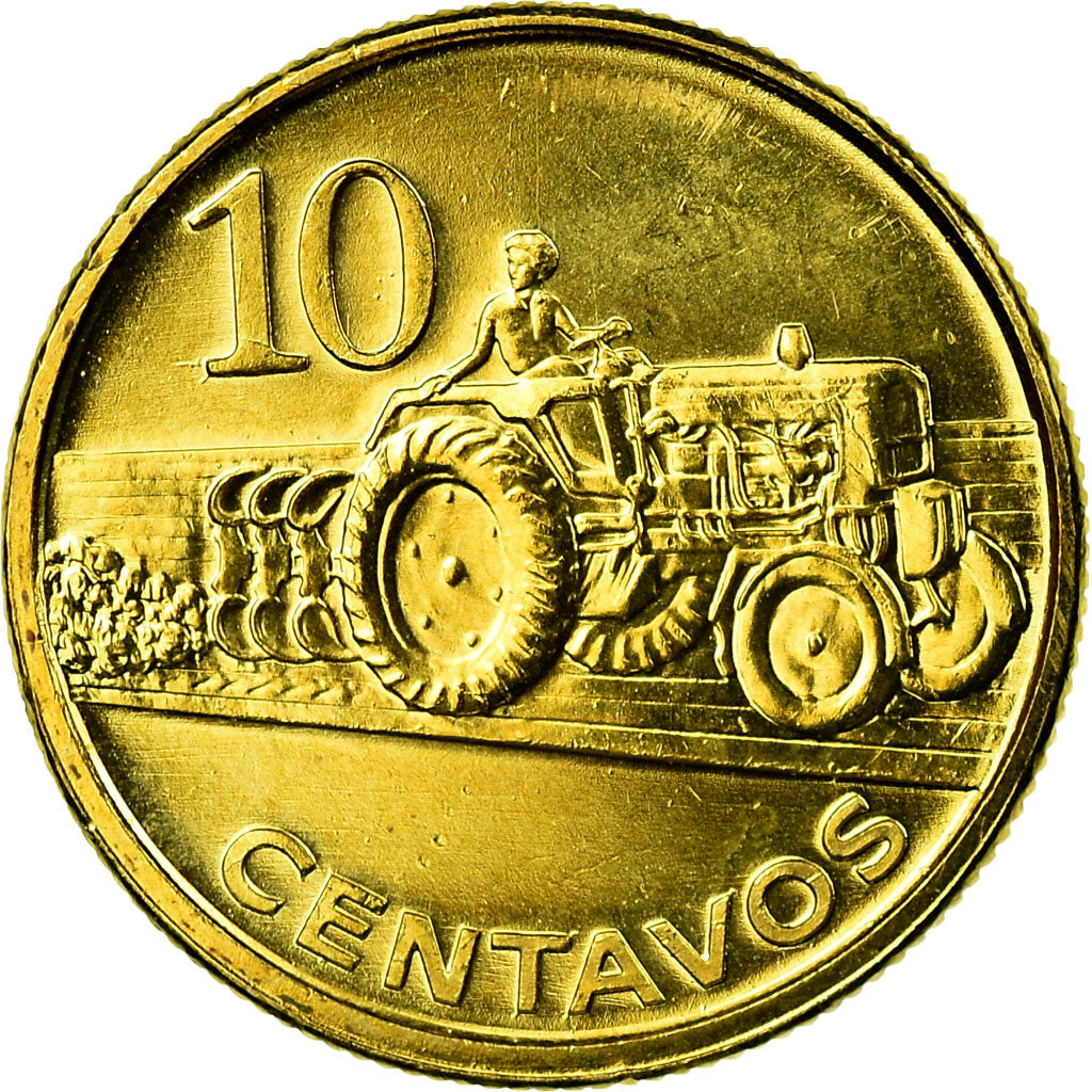 Coin, Mozambique, 10 Centavos, 2006, MS(63), Brass plated steel, KM:134