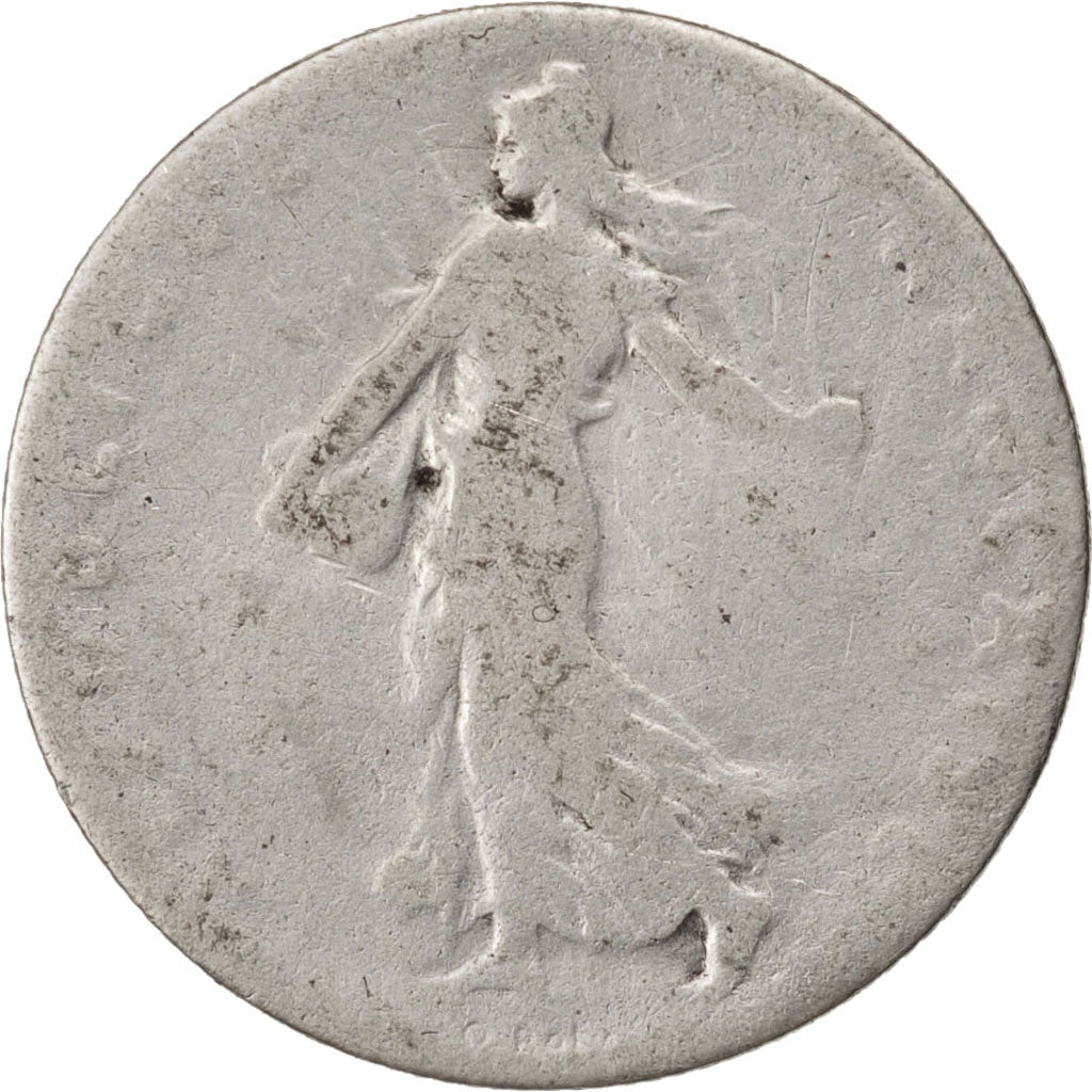 FRANCE, Semeuse, 50 Centimes, 1897, Paris, KM #854, F(12-15), Silver, 18.1,...