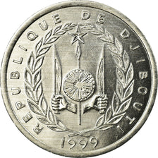 Coin, Djibouti, Franc, 1999, Paris, AU(55-58), Aluminum, KM:20