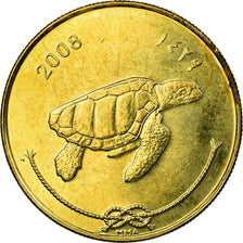 Coin, MALDIVE ISLANDS, 50 Laari, 2008, EF(40-45), Brass plated steel, KM:72a