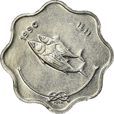 Coin, MALDIVE ISLANDS, 5 Laari, 1990, EF(40-45), Aluminum, KM:69