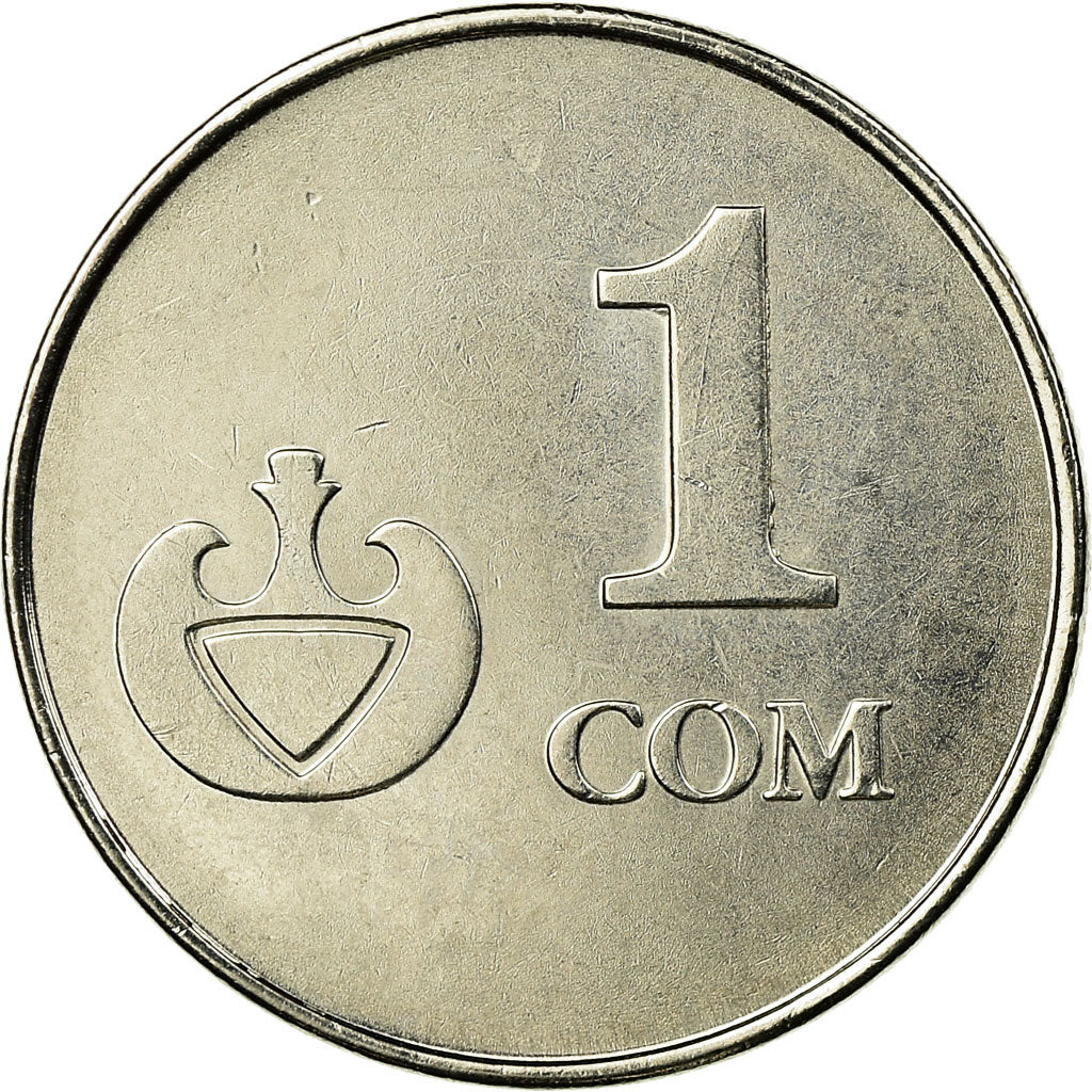 Coin, KYRGYZSTAN, Som, 2008, Paris, EF(40-45), Nickel plated steel, KM:14