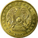 Moneta, Kazakistan, 10 Tenge, 2002, Kazakhstan Mint, SPL-, Nichel-ottone, KM:25
