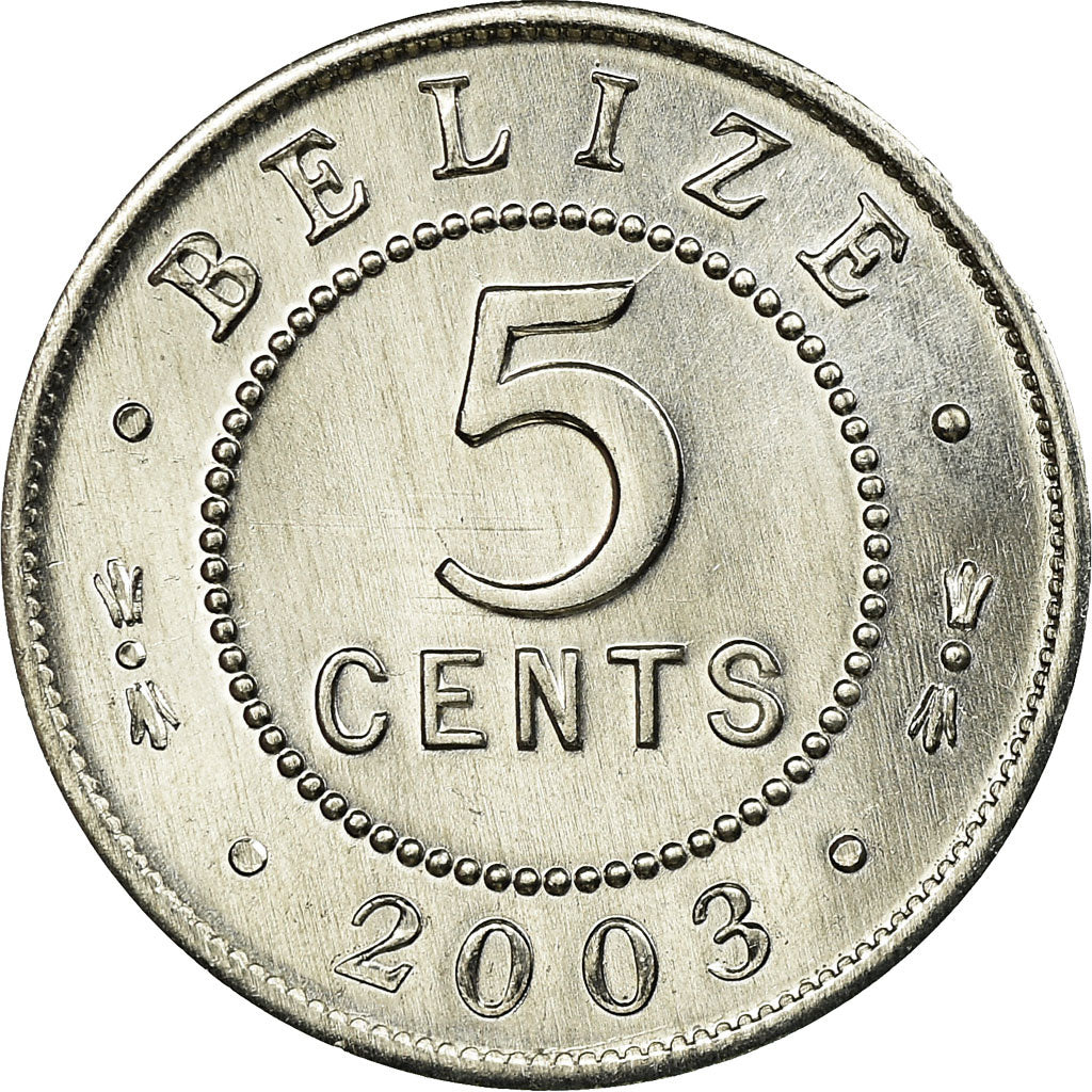 Coin, Belize, 5 Cents, 2003, Franklin Mint, AU(55-58), Aluminum, KM:34a