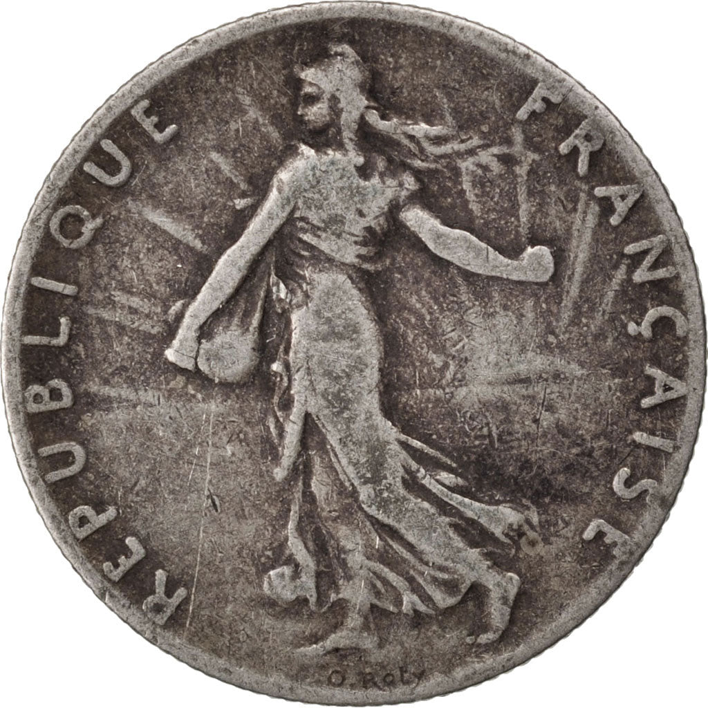 FRANCE, Semeuse, 50 Centimes, 1899, Paris, KM #854, VF(20-25), Silver, 18.1,...