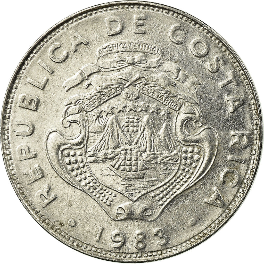 Monnaie, Costa Rica, 50 Centimos, 1983, TTB, Stainless Steel, KM:209.1