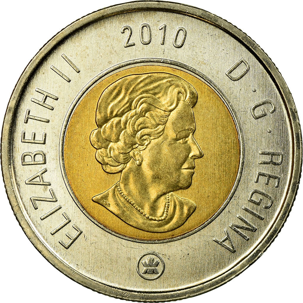 Coin, Canada, Elizabeth II, 2 Dollars, 2010, Royal Canadian Mint, Winnipeg