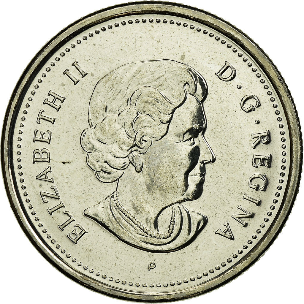 Moneda, Canadá, Elizabeth II, 25 Cents, 2004, Royal Canadian Mint, SC, Níquel