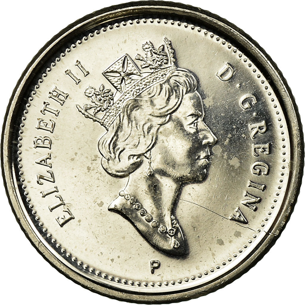 Coin, Canada, Elizabeth II, 10 Cents, 2003, Royal Canadian Mint, AU(55-58)