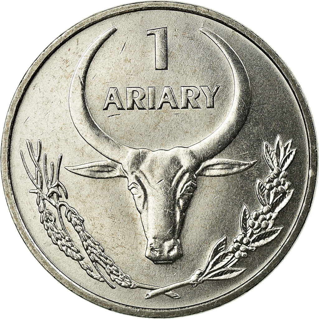 Moneda, Madagascar, Ariary, 2004, Paris, EBC, Acero inoxidable, KM:29