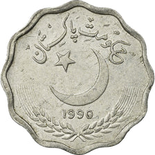 Coin, Pakistan, 10 Paisa, 1990, EF(40-45), Aluminum, KM:53
