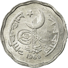 Coin, Pakistan, 2 Paisa, 1969, EF(40-45), Aluminum, KM:25a