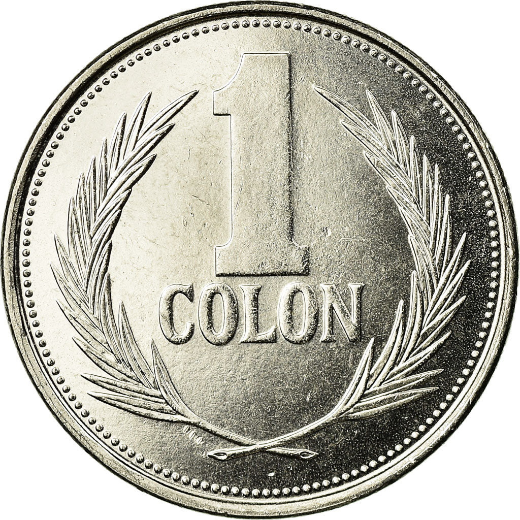 Coin, El Salvador, Colon, 1993, British Royal Mint, EF(40-45), Nickel Clad