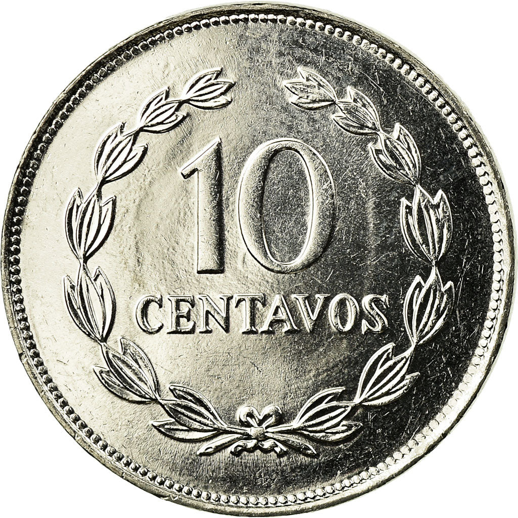 Monnaie, El Salvador, 10 Centavos, 1993, British Royal Mint, SUP, Nickel Clad