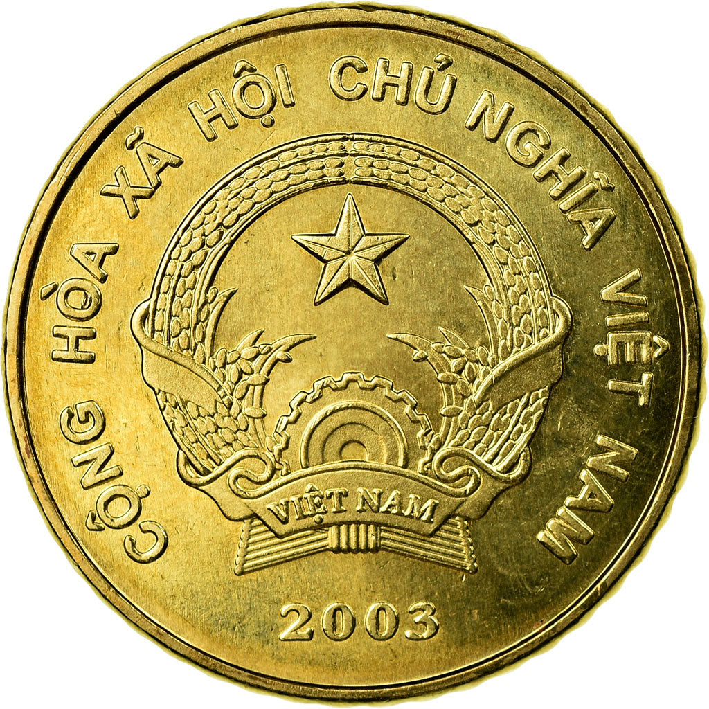 Moneta, Vietnam, SOCIALIST REPUBLIC, 5000 Dông, 2003, Vantaa, SPL-, Ottone