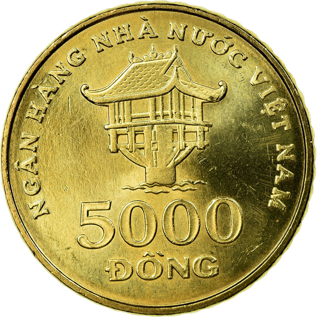 Moneta, Vietnam, SOCIALIST REPUBLIC, 5000 Dông, 2003, Vantaa, SPL-, Ottone