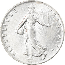 Coin, France, Semeuse, 50 Centimes, 1916, Paris, AU(55-58), Silver, KM:854