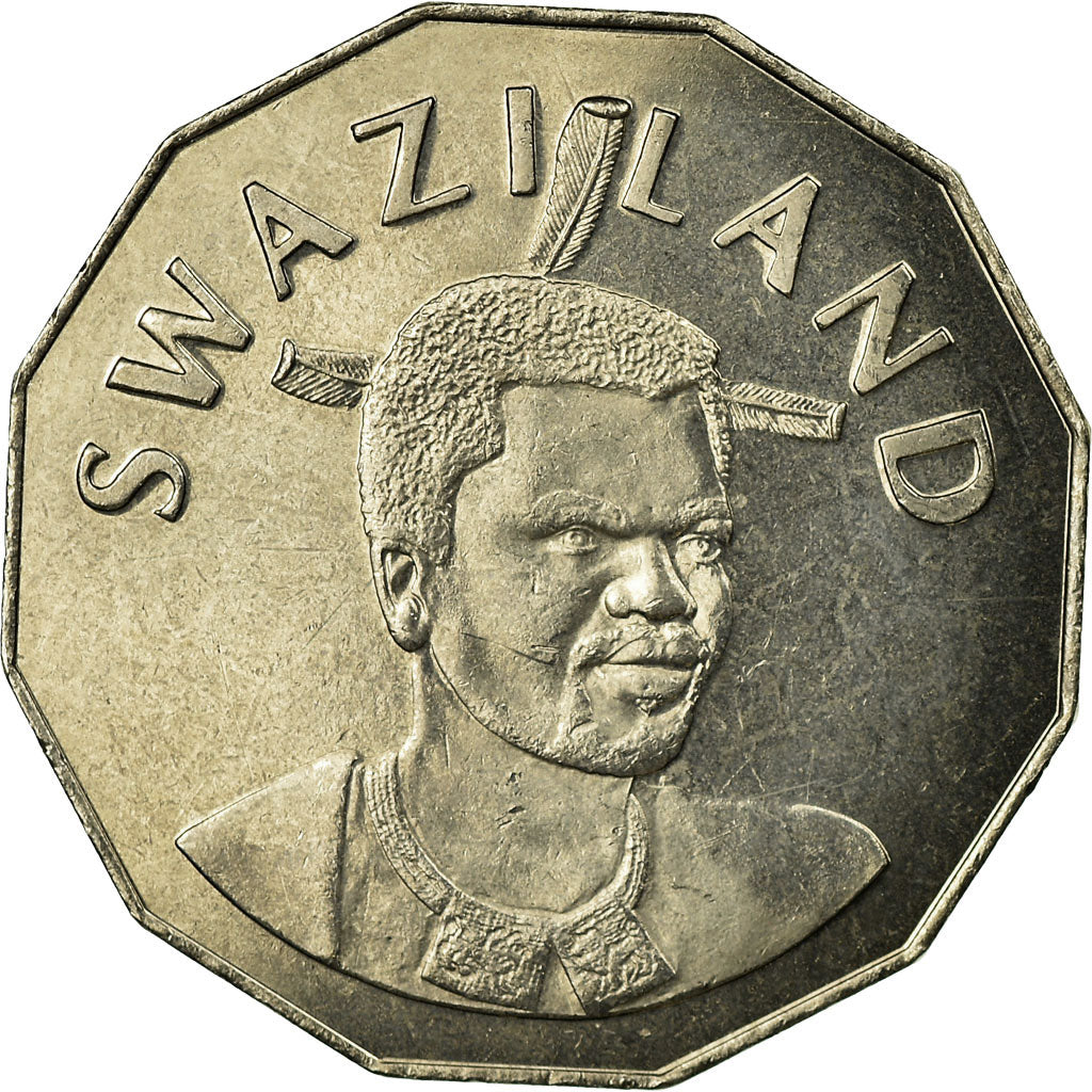 Coin, Swaziland, King Msawati III, 50 Cents, 1996, British Royal Mint