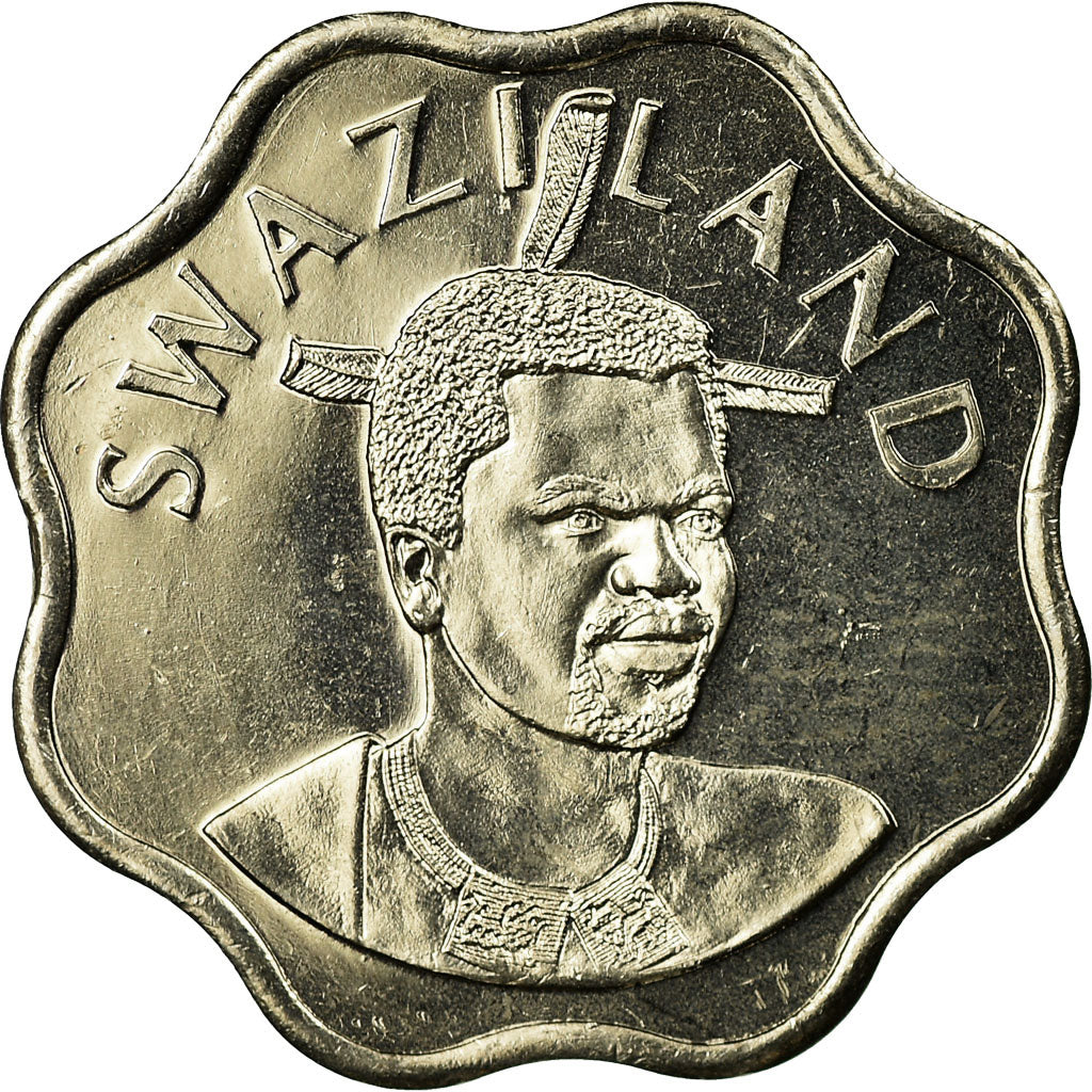Coin, Swaziland, King Msawati III, 10 Cents, 1998, British Royal Mint