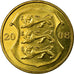 Coin, Estonia, Kroon, 2008, AU(55-58), Brass, KM:44